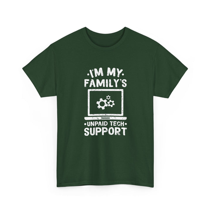 I'm My Family's Unpaid Tech Support -  Unisex Regular Crewneck T-Shirt