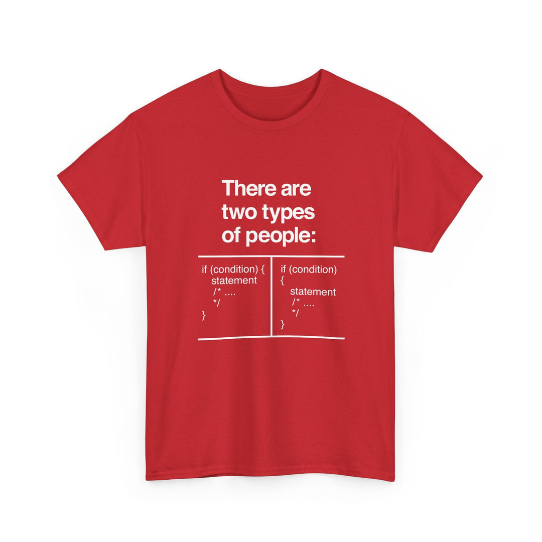There Are Two Types Of People - Code Shirt -  Unisex Regular Crewneck T-Shirt