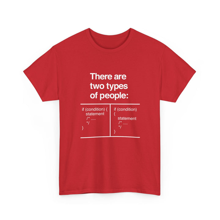 There Are Two Types Of People - Code Shirt -  Unisex Regular Crewneck T-Shirt