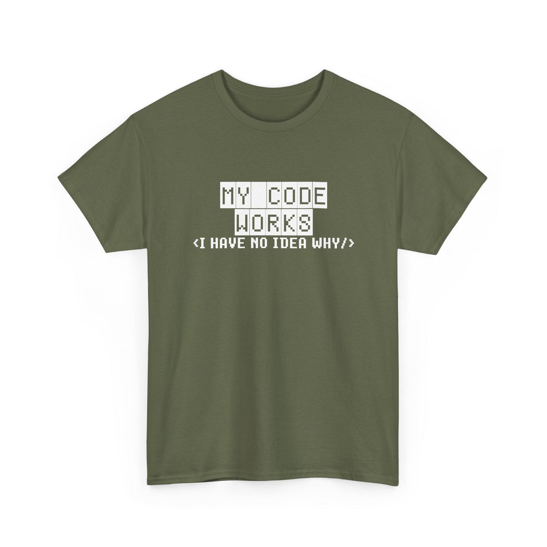 My Code Works - Geek Coding - Regular Unisex Crewneck T-Shirt