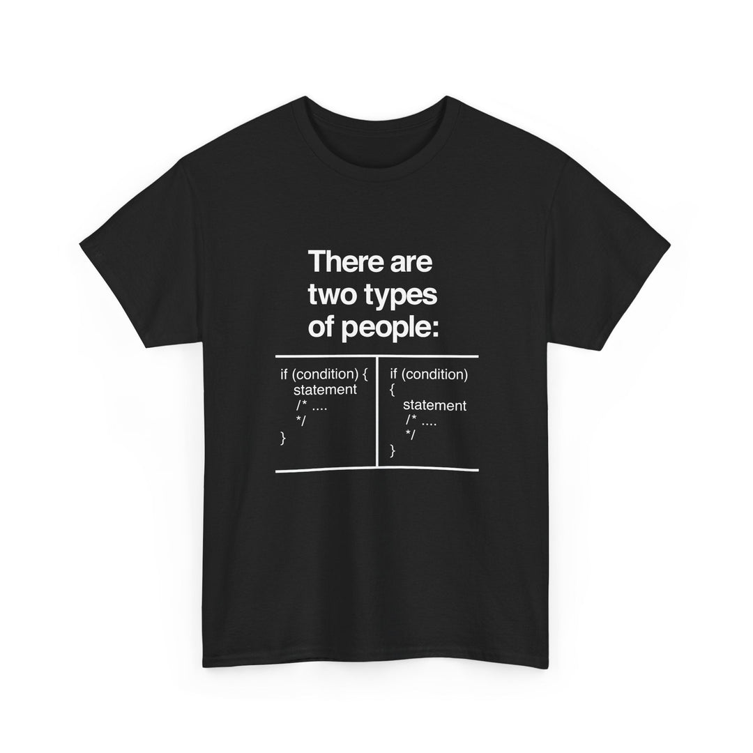 There Are Two Types Of People - Code Shirt -  Unisex Regular Crewneck T-Shirt