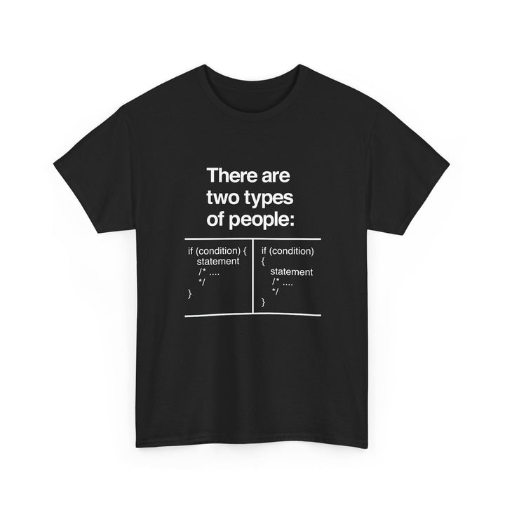 There Are Two Types Of People - Code Shirt -  Unisex Regular Crewneck T-Shirt