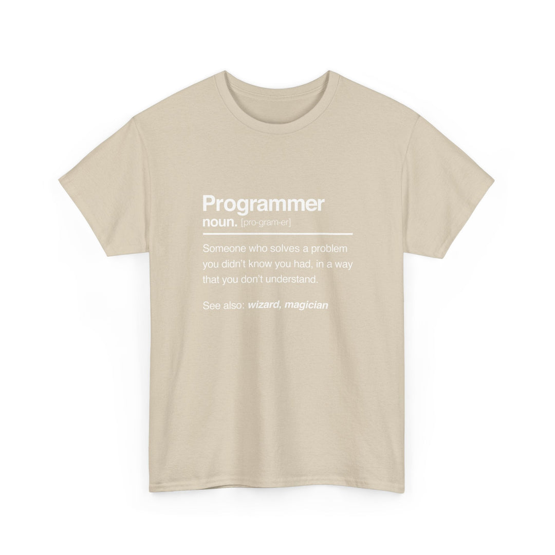 Programmer Noun Coding T-Shirt - Nerd Shirt - It Shirt -  Unisex Regular Crewneck T-Shirt