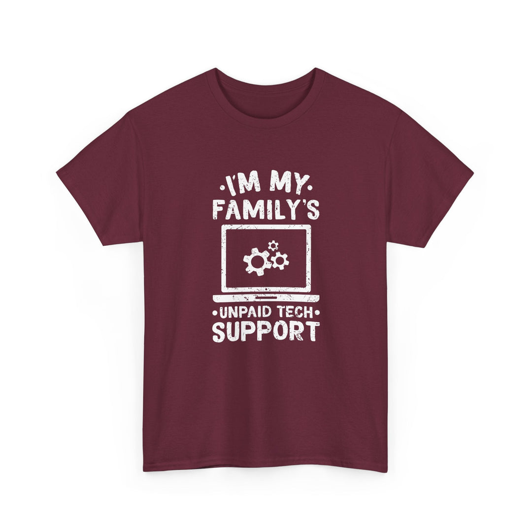 I'm My Family's Unpaid Tech Support -  Unisex Regular Crewneck T-Shirt