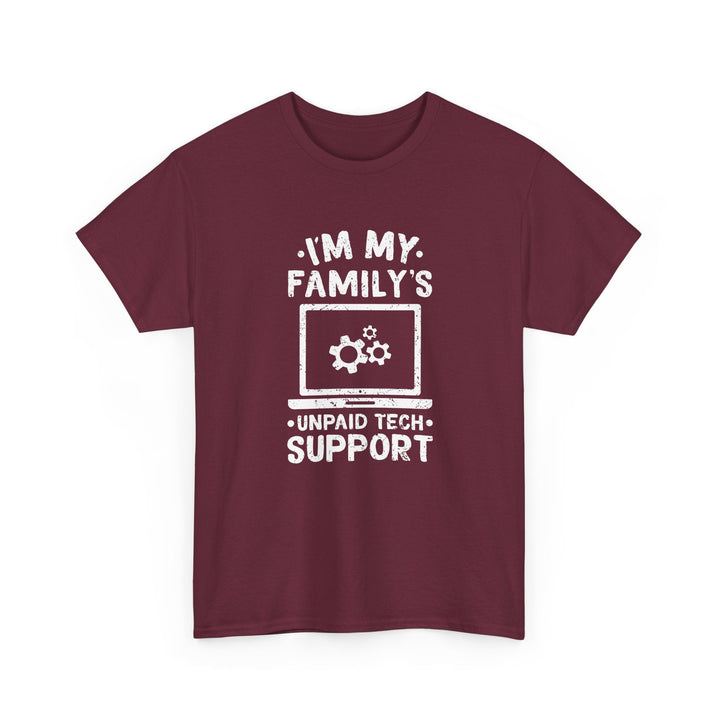 I'm My Family's Unpaid Tech Support -  Unisex Regular Crewneck T-Shirt