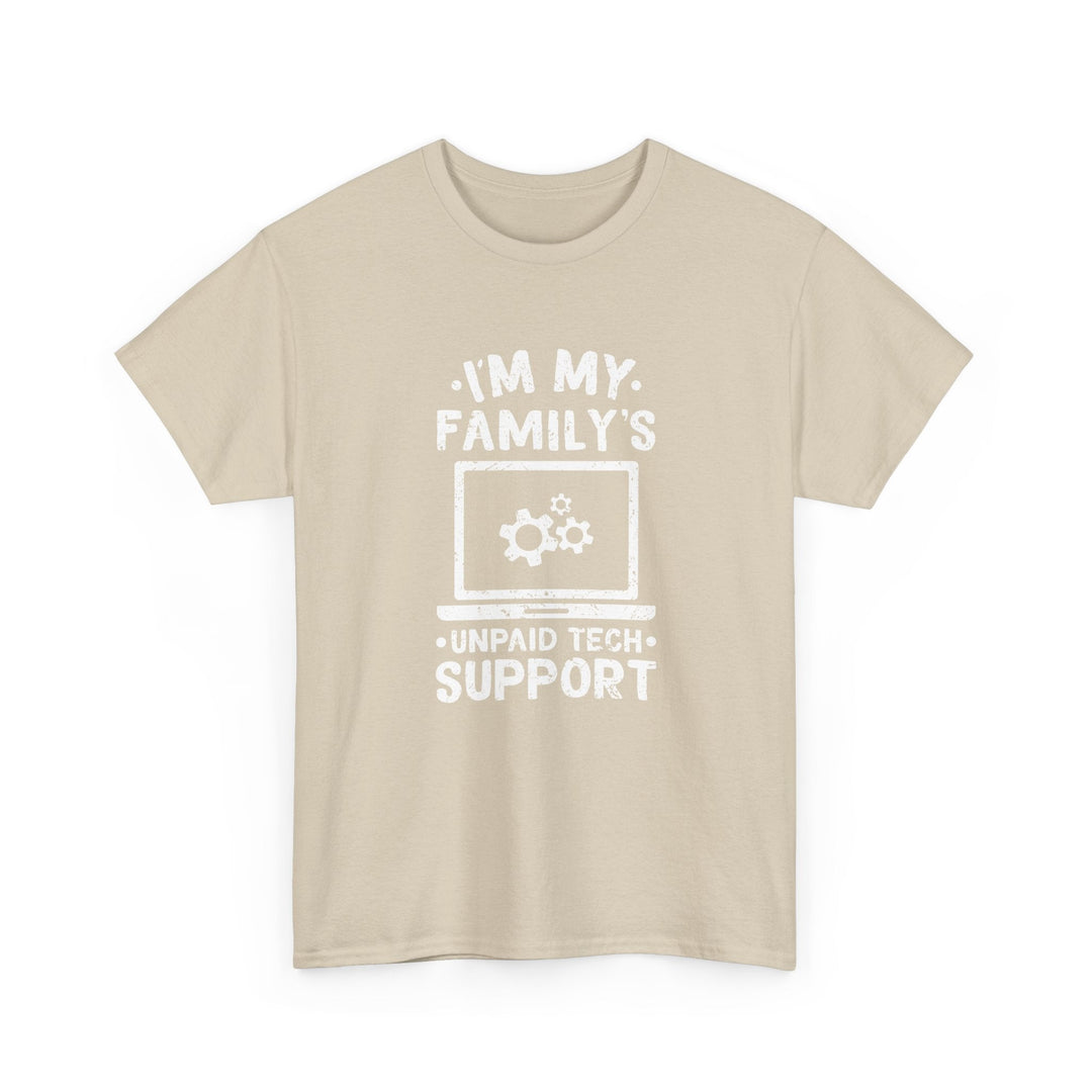 I'm My Family's Unpaid Tech Support -  Unisex Regular Crewneck T-Shirt