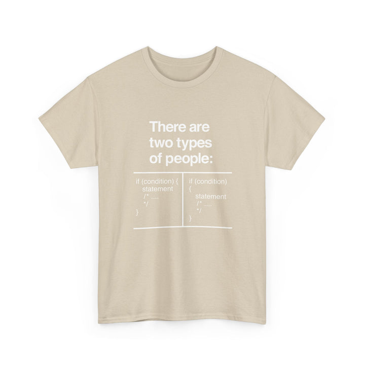 There Are Two Types Of People - Code Shirt -  Unisex Regular Crewneck T-Shirt