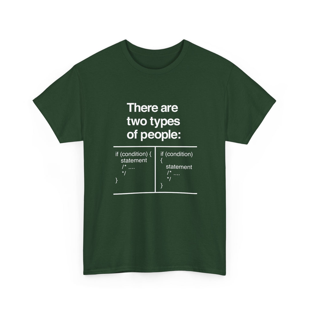 There Are Two Types Of People - Code Shirt -  Unisex Regular Crewneck T-Shirt