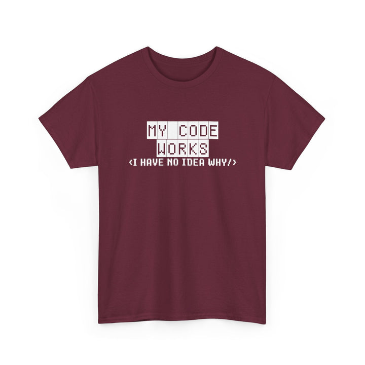My Code Works - Geek Coding - Regular Unisex Crewneck T-Shirt