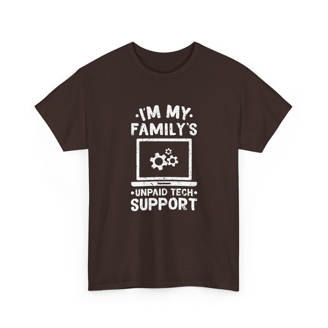 I'm My Family's Unpaid Tech Support -  Unisex Regular Crewneck T-Shirt
