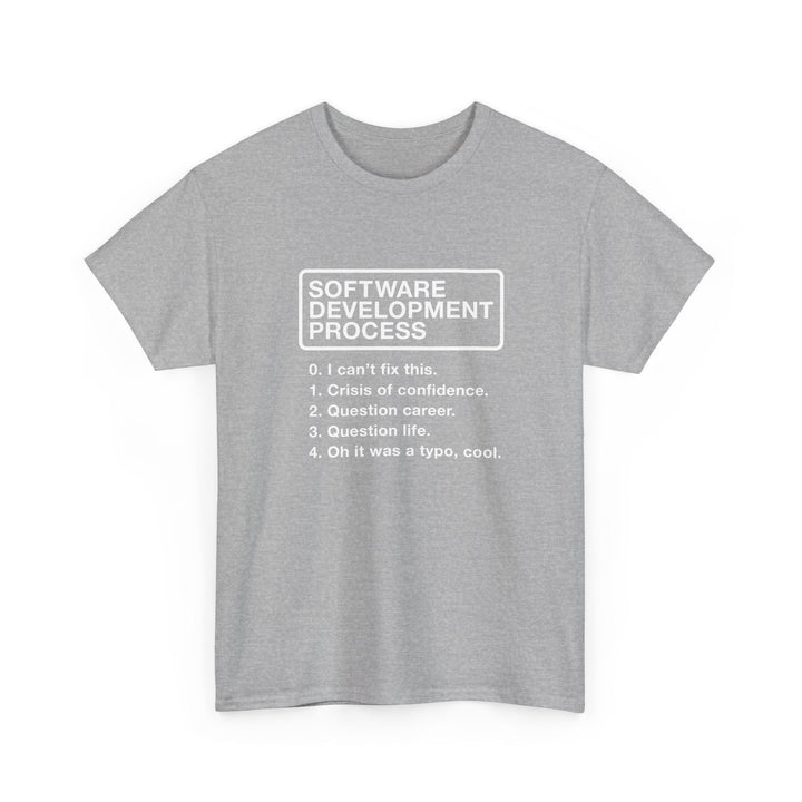 Software Development Process - Geek Coding - Regular Unisex Crewneck T-Shirt