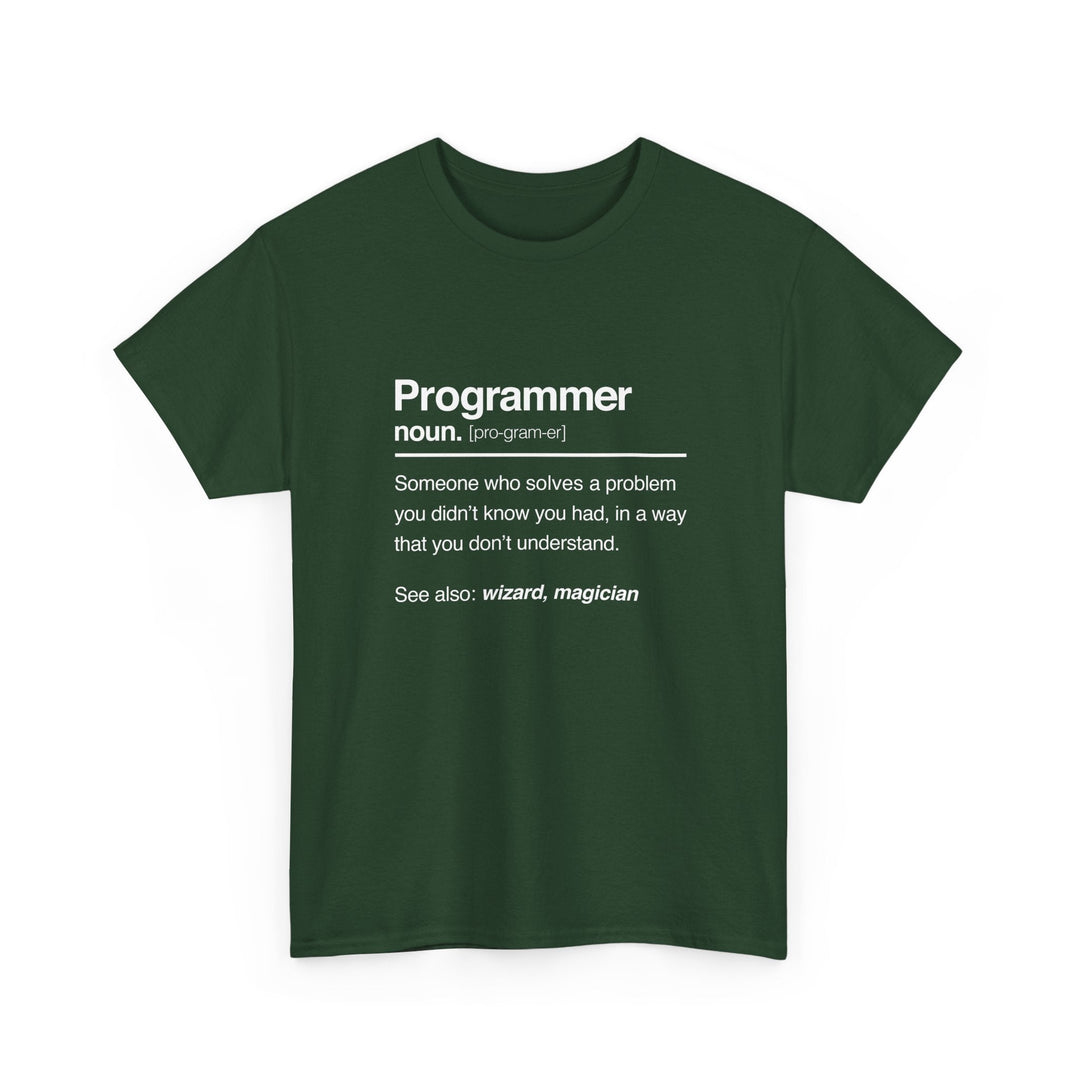 Programmer Noun Coding T-Shirt - Nerd Shirt - It Shirt -  Unisex Regular Crewneck T-Shirt