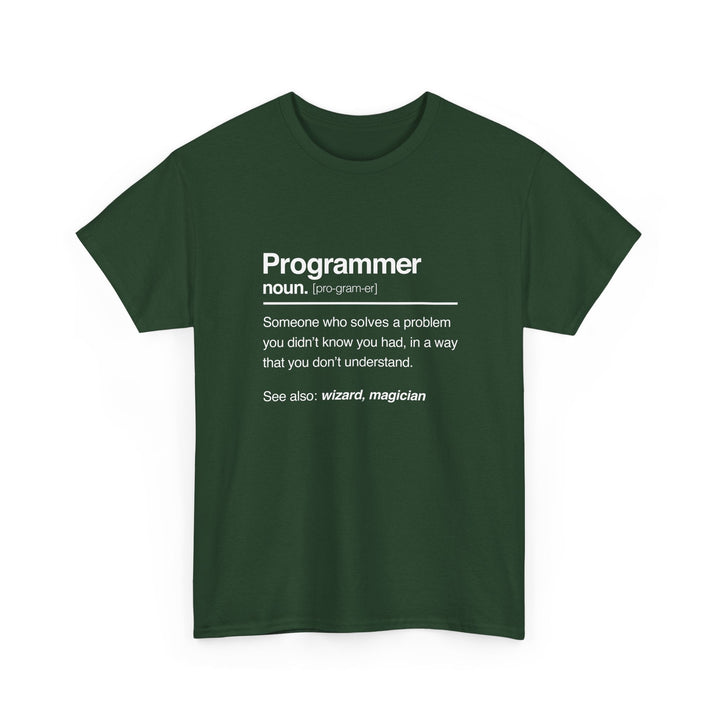 Programmer Noun Coding T-Shirt - Nerd Shirt - It Shirt -  Unisex Regular Crewneck T-Shirt