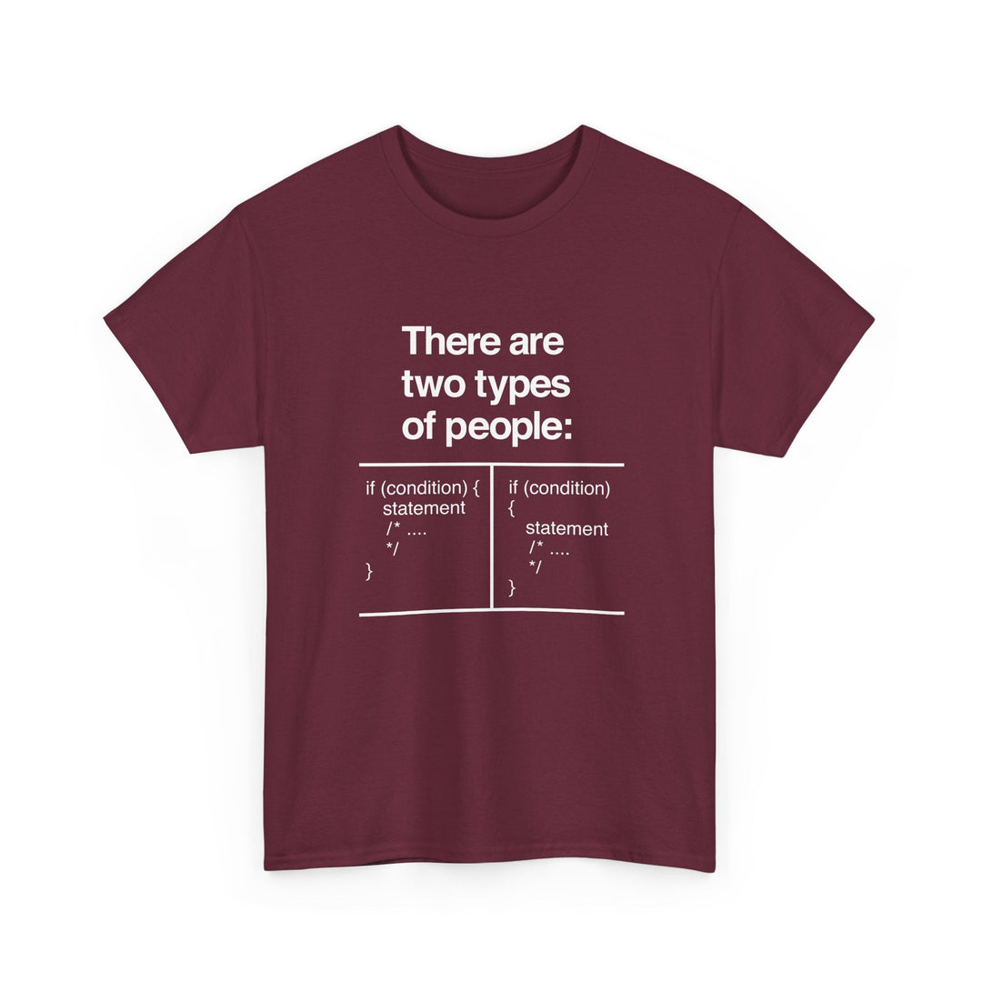 There Are Two Types Of People - Code Shirt -  Unisex Regular Crewneck T-Shirt