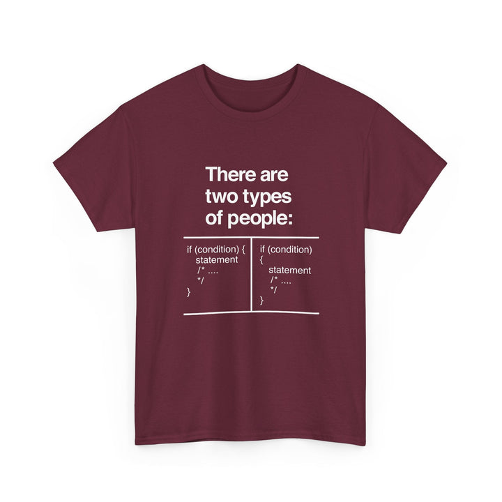 There Are Two Types Of People - Code Shirt -  Unisex Regular Crewneck T-Shirt