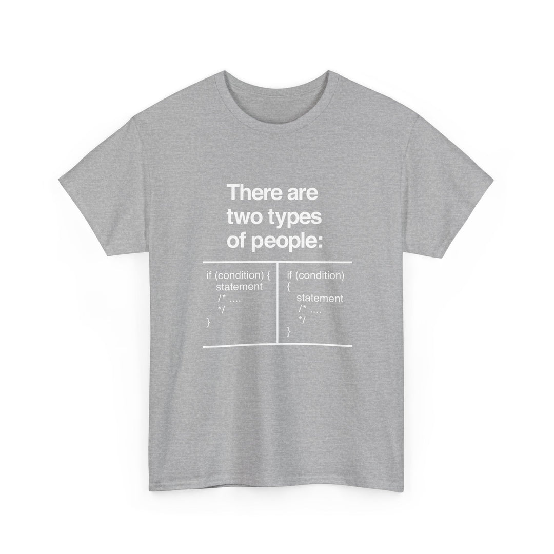 There Are Two Types Of People - Code Shirt -  Unisex Regular Crewneck T-Shirt