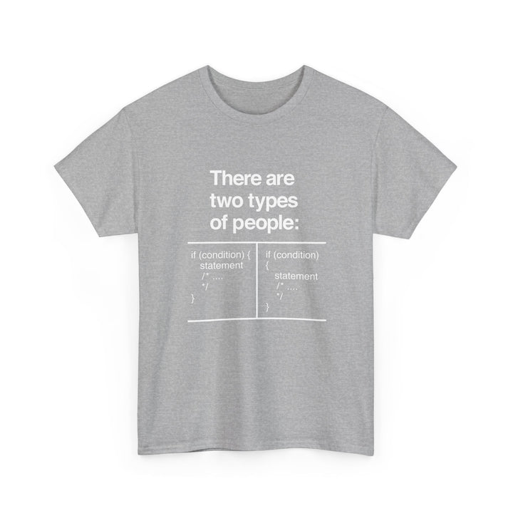 There Are Two Types Of People - Code Shirt -  Unisex Regular Crewneck T-Shirt