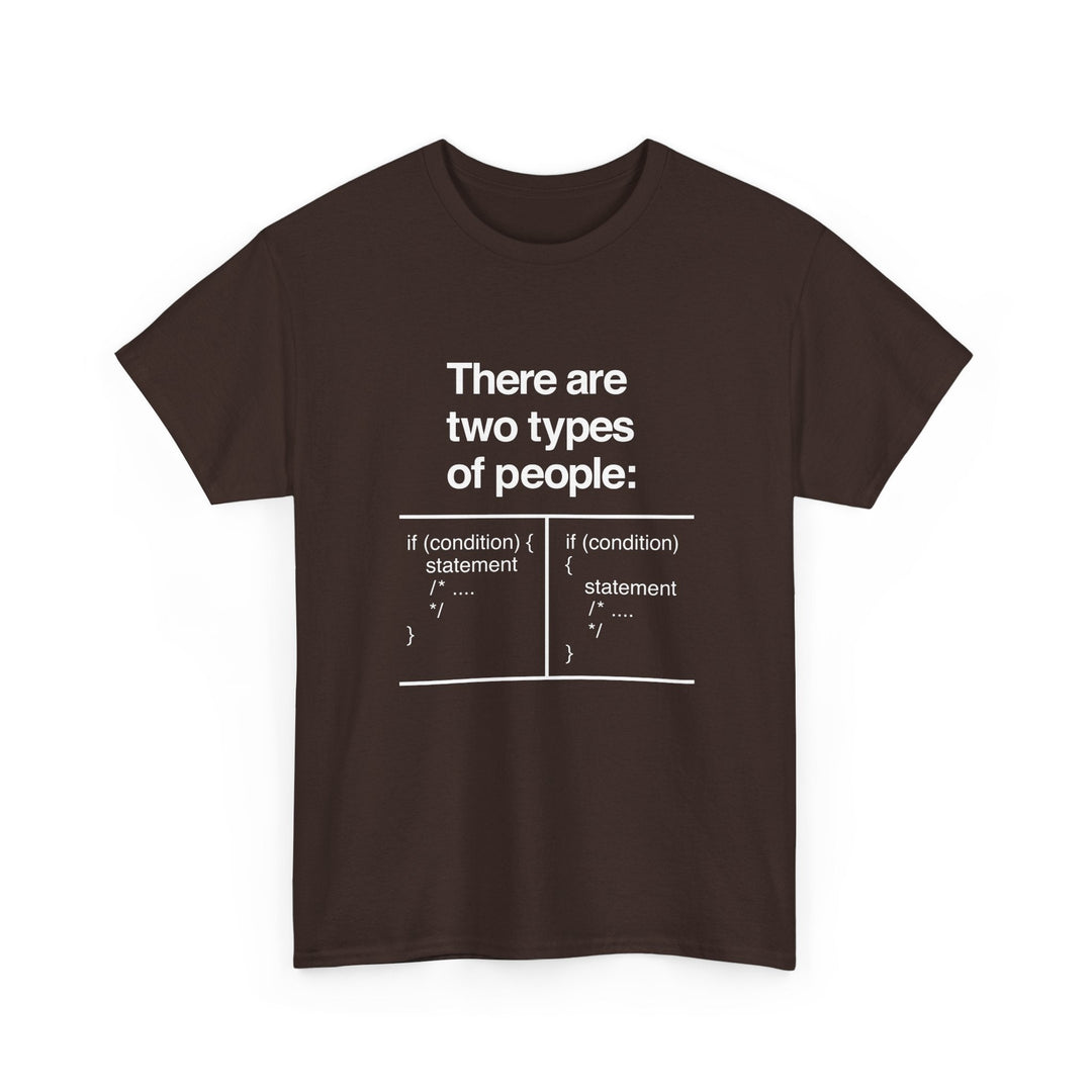 There Are Two Types Of People - Code Shirt -  Unisex Regular Crewneck T-Shirt