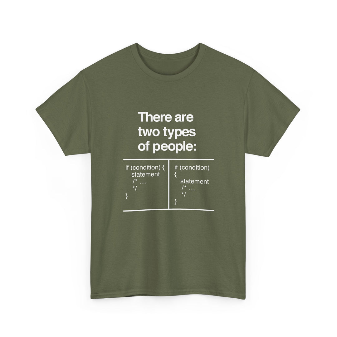 There Are Two Types Of People - Code Shirt -  Unisex Regular Crewneck T-Shirt
