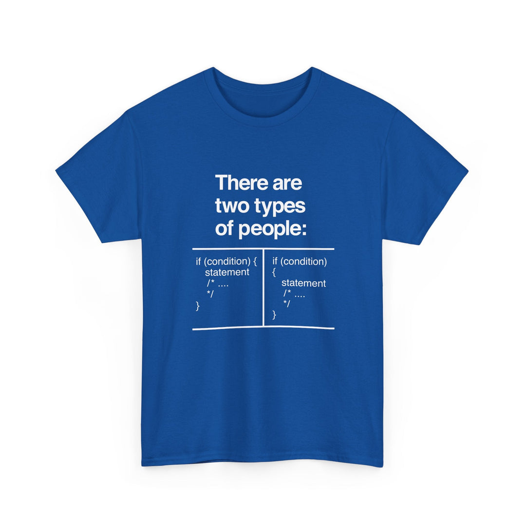 There Are Two Types Of People - Code Shirt -  Unisex Regular Crewneck T-Shirt