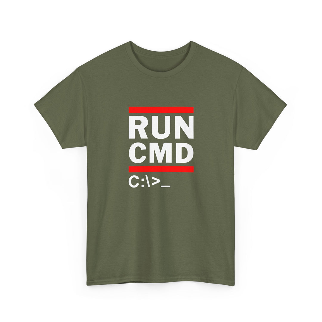 Run Cmd C - It Shirt - Funny Coder Shirt - Ms-Dos -  Unisex Regular Crewneck T-Shirt