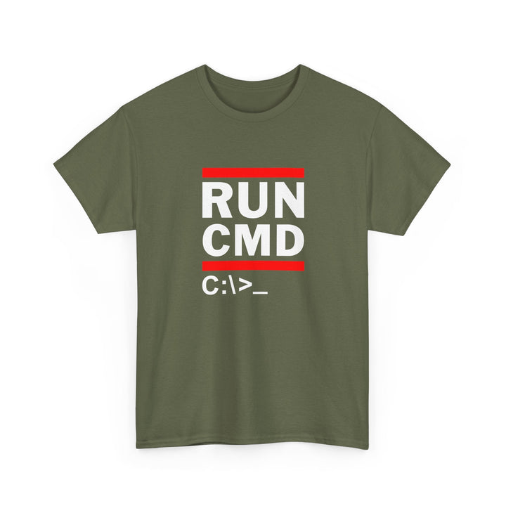 Run Cmd C - It Shirt - Funny Coder Shirt - Ms-Dos -  Unisex Regular Crewneck T-Shirt
