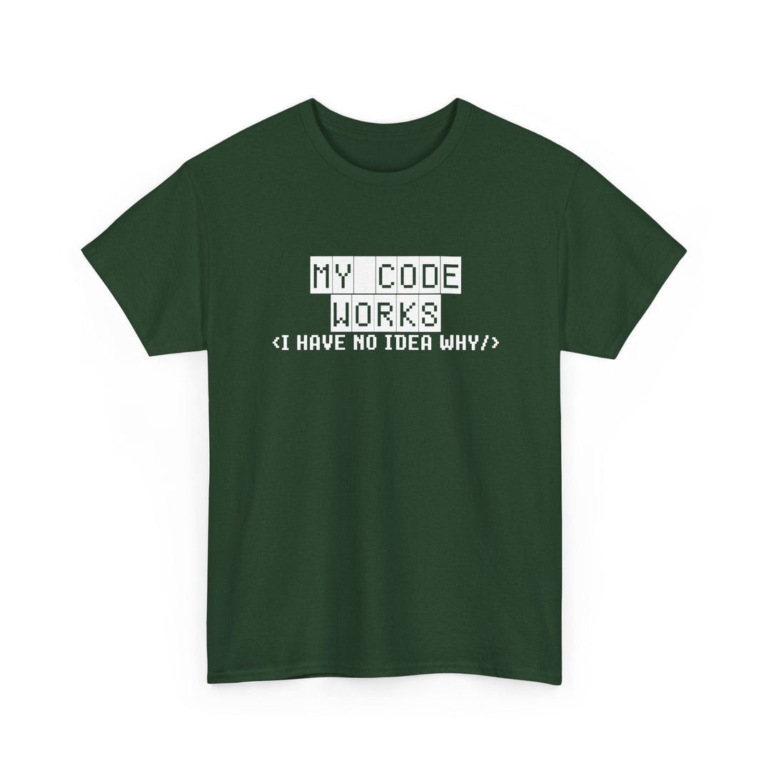 My Code Works - Geek Coding - Regular Unisex Crewneck T-Shirt