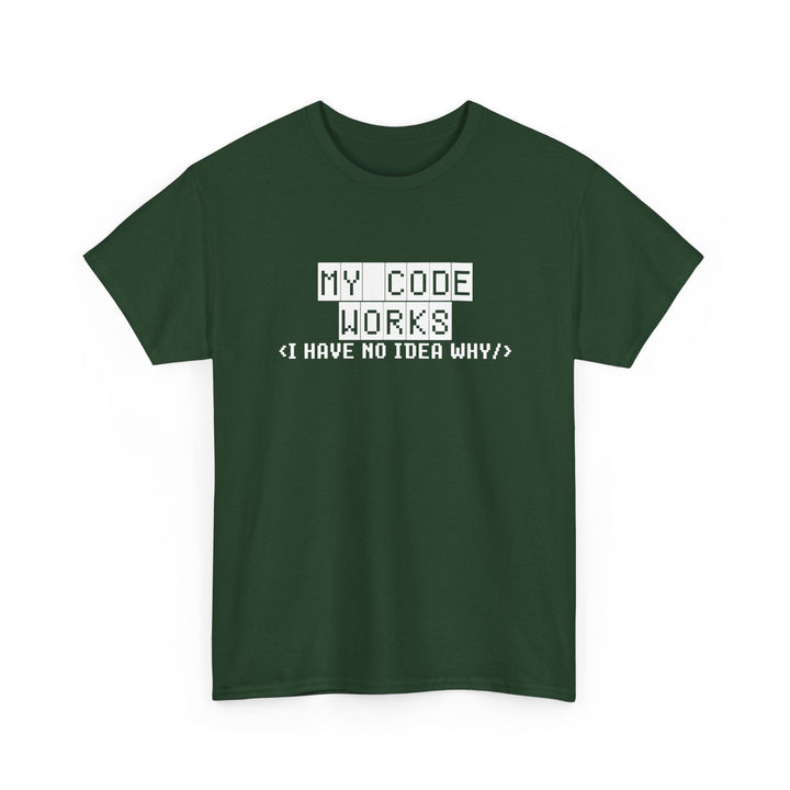 My Code Works - Geek Coding - Regular Unisex Crewneck T-Shirt