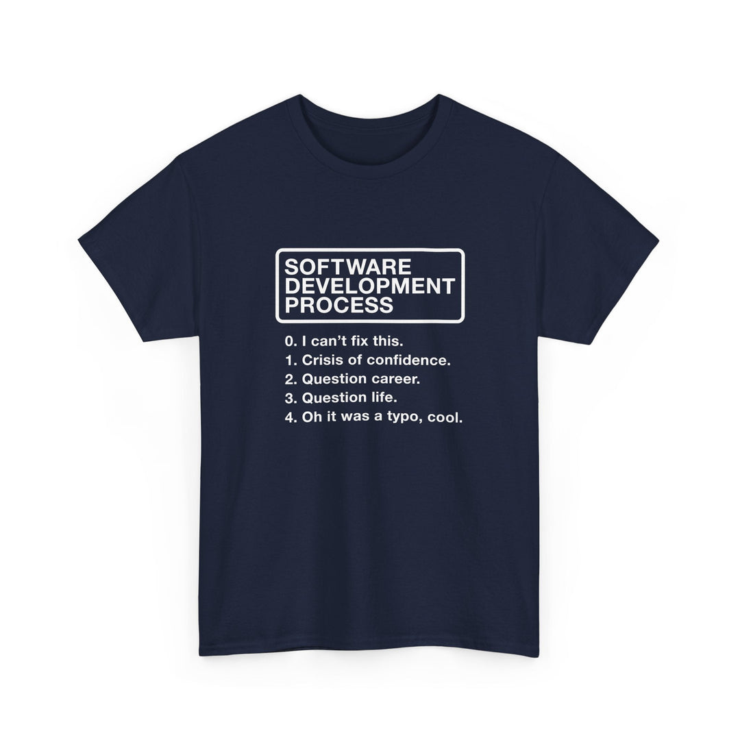 Software Development Process - Geek Coding - Regular Unisex Crewneck T-Shirt