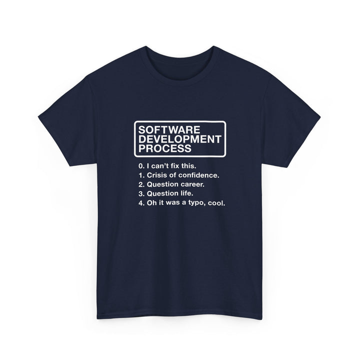 Software Development Process - Geek Coding - Regular Unisex Crewneck T-Shirt