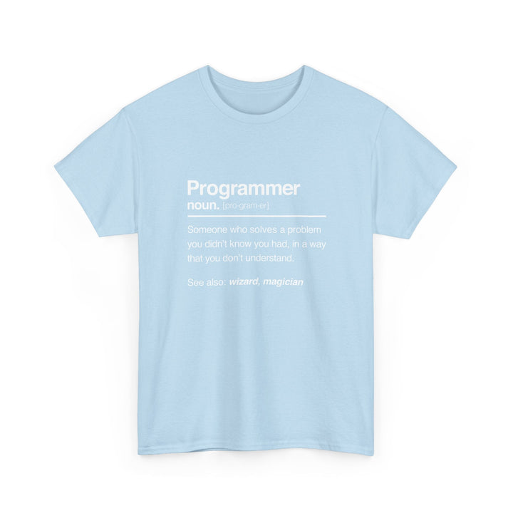 Programmer Noun Coding T-Shirt - Nerd Shirt - It Shirt -  Unisex Regular Crewneck T-Shirt